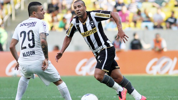 alison emerson sheik botafogo x santos (Foto: Satiro Sodré/SS Press)