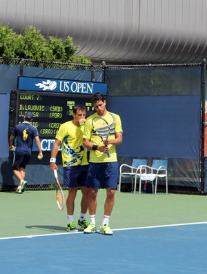 Marcelo Melo e Dodig no US Open (Foto: Bernardo Eyng)