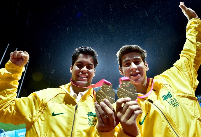 Orlando Luz e Marcelo Silva medalhas tênis (Foto: Wander Roberto / Inovafoto / COB)