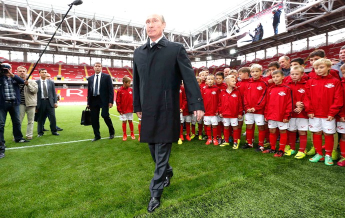 Vladimir Putin, inauguração Arena Otkrytie (Foto: Agência Reuters)