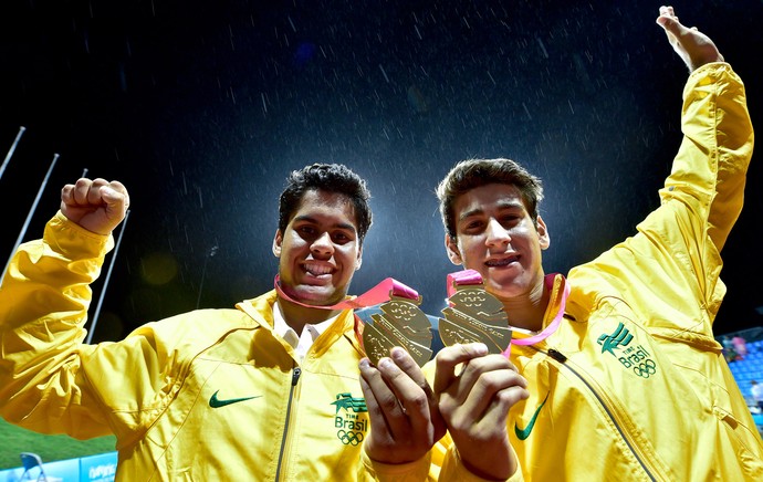 Orlando Luz e Marcelo Silva medalhas tênis (Foto: Wander Roberto / Inovafoto / COB)