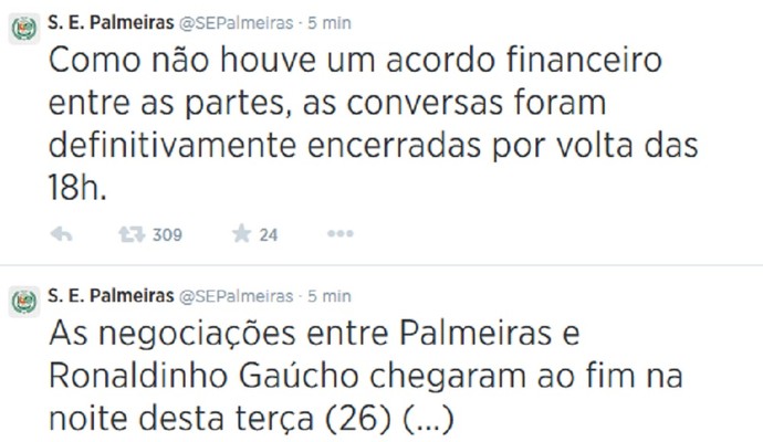 twitter palmeiras (Foto: Reprodução/Twitter)