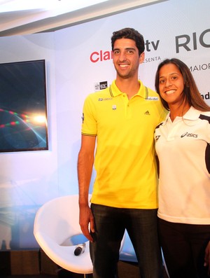 coletiva rio open thomaz bellucci teliana pereira (Foto: Vitor Silva / SSPress)