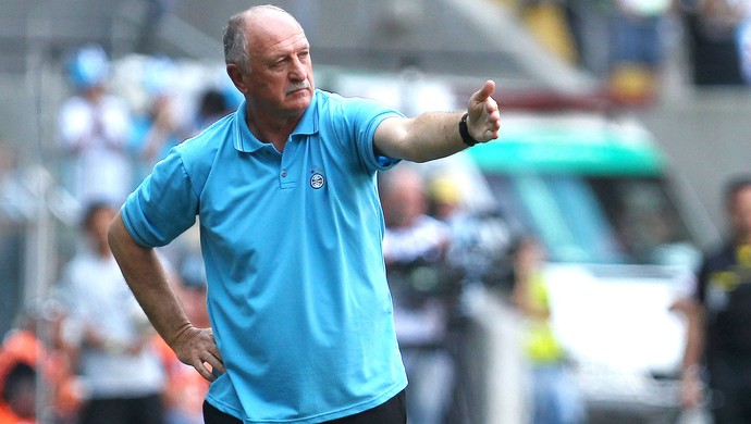 Felipão jogo Grêmio x Corinthians (Foto: Getty Images)