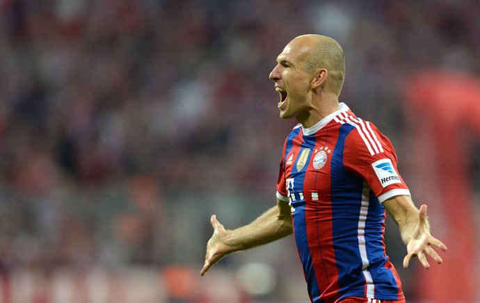 Robben - bayern de munique x  wolfsburg (Foto: AFP)