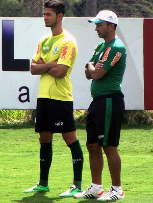 Sávio no treino do América-MG (Foto: Tayrane Corrêa)