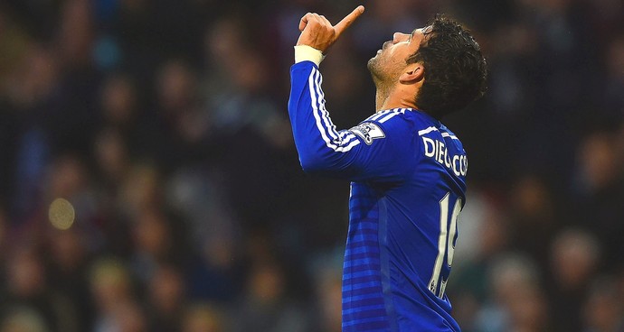 Diego Costa comemora gol do Chelsea contra o Burnley (Foto: Getty Images)