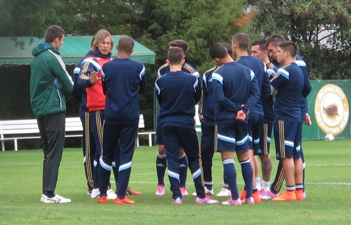 Palmeiras treino (Foto: Marcelo Hazan)