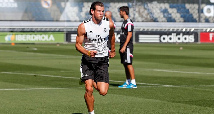 Gareth Bale no treino do Real Madrid (Foto: Antonio Villalba / Site Oficial do Real Madrid)