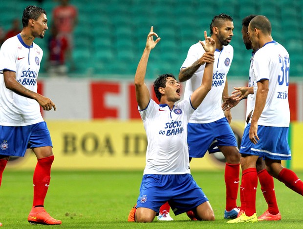 Fahel comemora gol do Bahia contra o Goias (Foto: Getty Images)