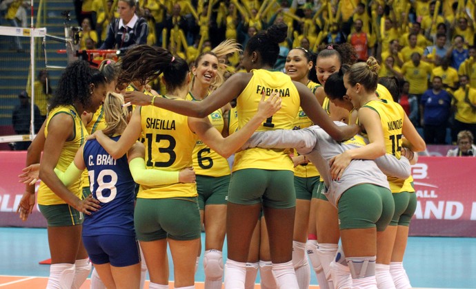 Brasil x Rússia vôlei (Foto: Alexandre Arruda/CBV)