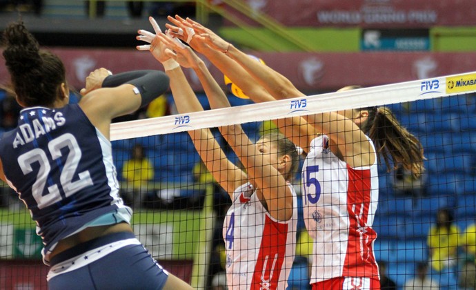 Rússia x EUA Grand Prix são Paulo (Foto: Divulgação/FIVB)