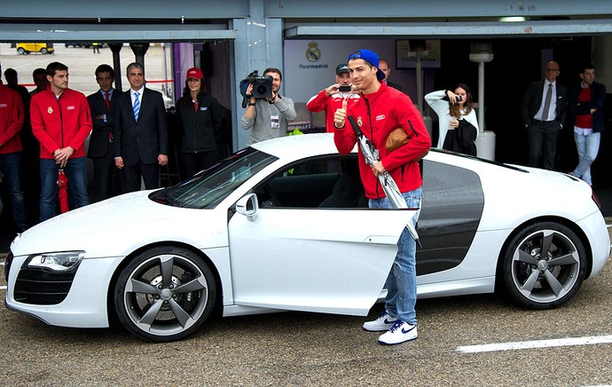 Cristiano Ronaldo carro evento Audi (Foto: Getty Images)