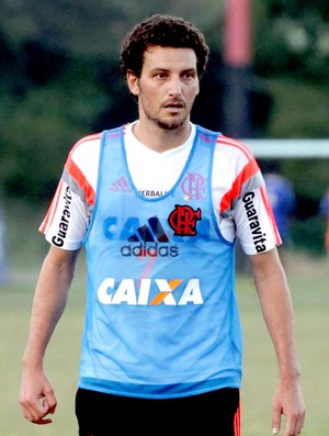 Elano no treino do Flamengo (Foto: Cezar Loureiro / Agência O Globo)