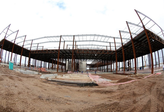 IBC obras Parque Olímpico (Foto: André Durão / Globoesporte.com)