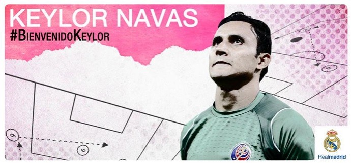 Keylor Navas contratação Real Madrid (Foto: Reprodução/Twitter)