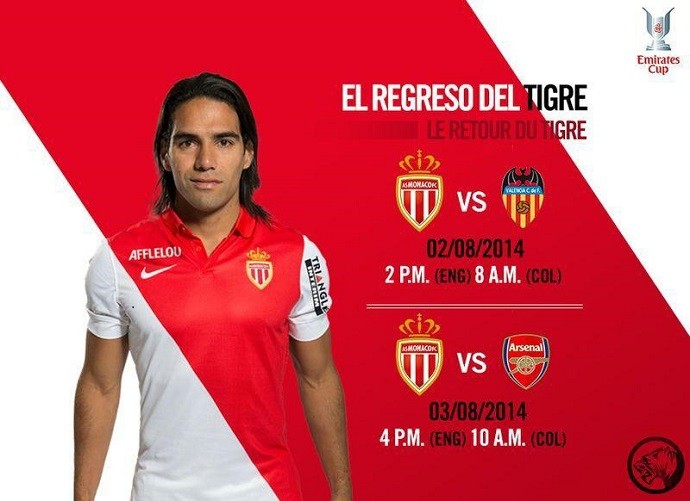 Falcao García retorno Monaco (Foto: Reprodução/Twitter)