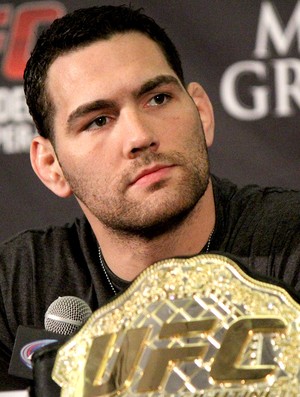 Chris Weidman coletiva UFC Las Vegas (Foto: Evelyn Rodrigues)