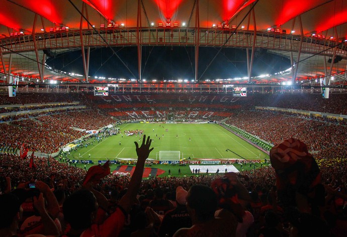 Mosaico torcida, Flamengo x Atlético-PR (Foto: Pedro Kirilos/Agência O Globo)