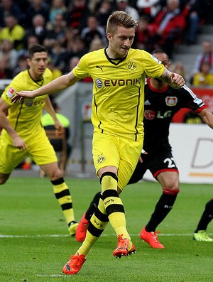 Marco Reus Borussia Dortmund penalto Leverkusen (Foto: Agência AP)