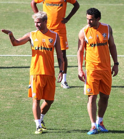 Rafael Sobis e Fred Treino Fluminense (Foto: Fernando Cazaes / Photocamera)