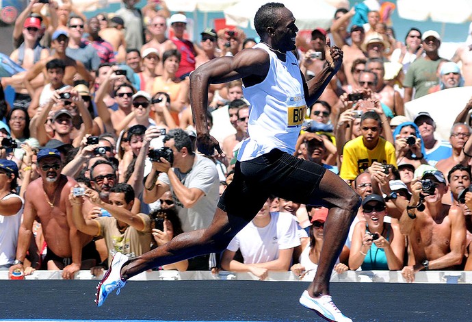 Usain bolt copacabana corrida (Foto: Alexandre Durão / Globoesporte.com)