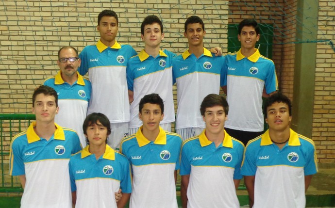 Seleção sul-mato-grossense infanto-juvenil de vôlei (Foto: Divulgação/FVMS)