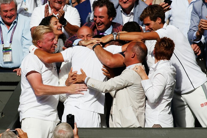 wimbledon boris becker novak djokovic (Foto: Getty Images)