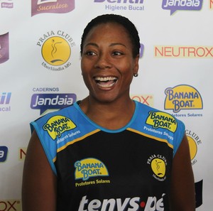 Daymi Ramirez, oposta cubana do Praia Clube na Superliga 2014/2015 (Foto: Divulgação/Praia Clube)