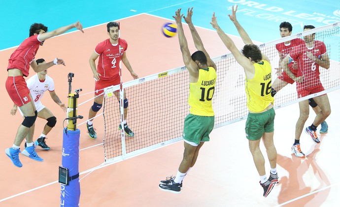 Brasil x Irã fase final Liga Mundial (Foto: Divulgação/FIBV)