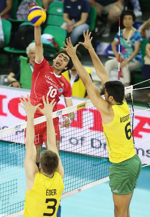 Brasil x Irã fase final Liga Mundial (Foto: Divulgação/FIBV)