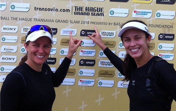 Larissa e Talita jogam no Grand Slam de Haia (Foto: Divulgação/FIVB)