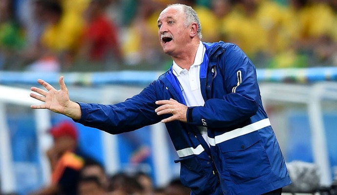 Luiz Felipe Scolari Felipão jogo Brasil x Colômbia (Foto: Getty Images)