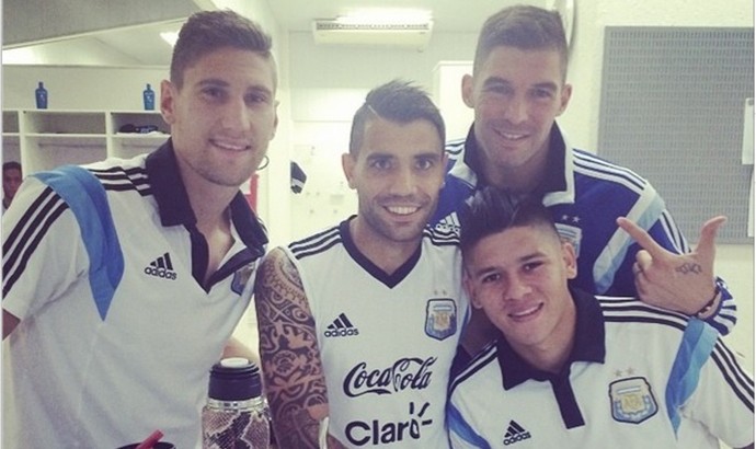 Federico Fernández, Mariano Andújar, Rojo e Augusto Fernandez, da Argentina (Foto: Reprodução/Instagram)