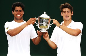 Marcelo Zormann e Orlando Luz Wimbledon (Foto: Getty Images)