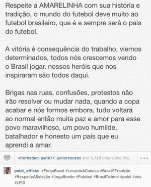 brasil alemanha podolski (Foto: Reprodução / Instagram)