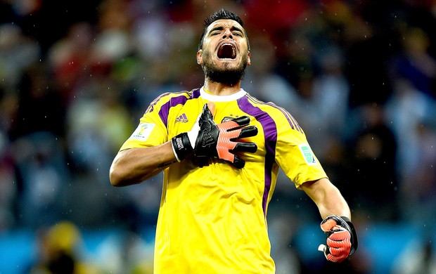 Sergio Romero defesa pênalti jogo Argentina x Holanda (Foto: Getty Images)