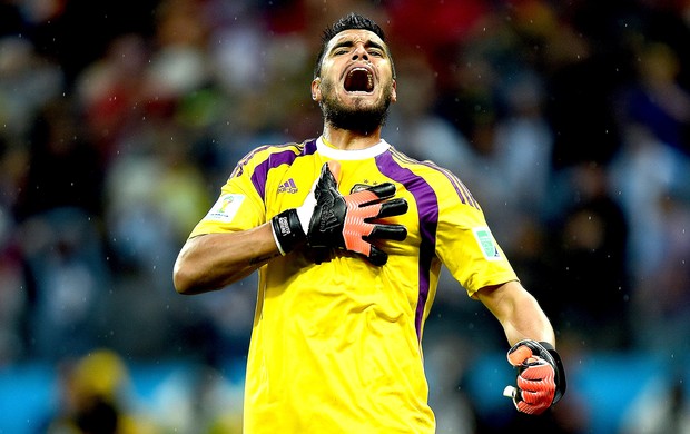 Sergio Romero defesa pênalti jogo Argentina x Holanda (Foto: Getty Images)