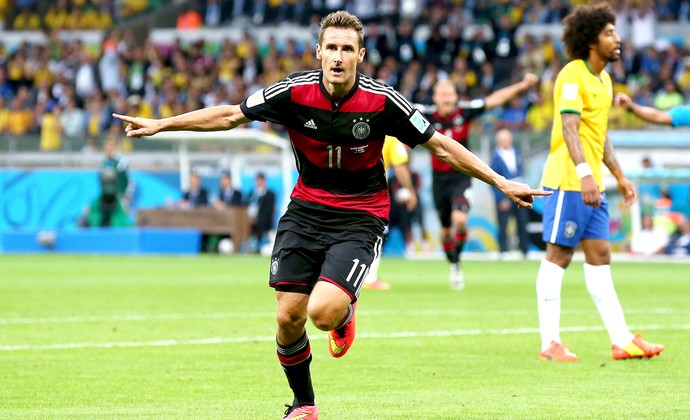 Klose comemoração Brasil x Alemanha (Foto: Getty Images)