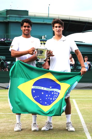 Marcelo Zormann e Orlando Luz Wimbledon (Foto: Getty Images)