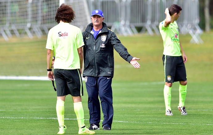 Luiz Felipe Scolai Felipão david luiz seleção brasileira (Foto: Gaspar Nóbrega/VIPCOMM)