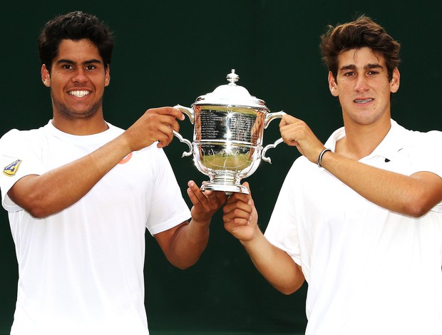 Marcelo Zormann e Orlando Luz Wimbledon (Foto: Getty Images)