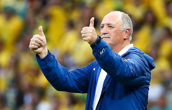 Luis Felipe Scolari brasil e Colômbia Arena Castelão (Foto: Agência Reuters)