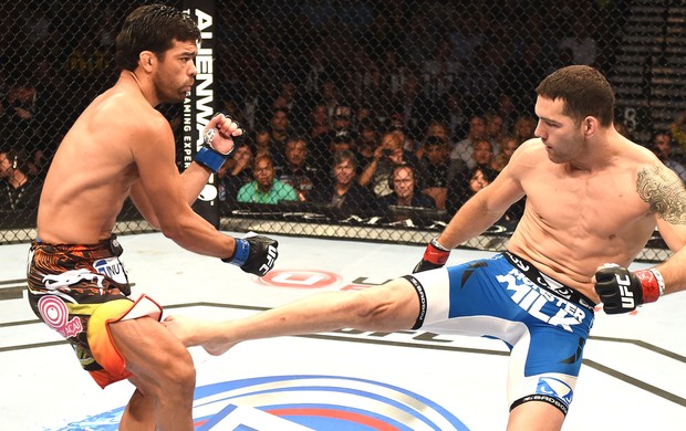 Chris Weidman e Lyoto Machida UFC 175 (Foto: Getty Images)