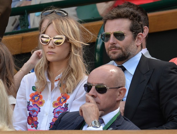 Bradley Cooper, ator, em Wimbledon (Foto: AP)