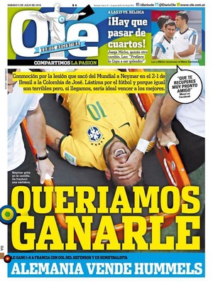 Capa Olé Neymar (Foto: Reprodução)