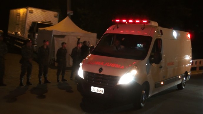 Ambulância Neymar Brasil (Foto: Mauricio Motta)