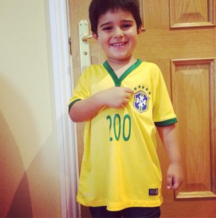 Raffa Massa também brinca com Felipinho após foto com camisa da Argentina (Foto: Reprodução/Instagram)