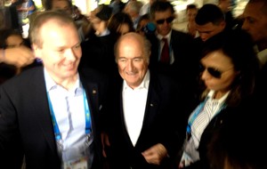 Joseph blatter no IBC (Foto: Bernardo Eyng)