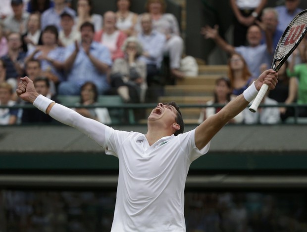 milos raonic vai a semifinal em wimbledon (Foto: Reuters)